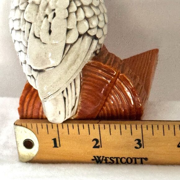 Vtg Winking Owl Ceramic Figure Sculpture Business Card Holder - Picture 14 of 15